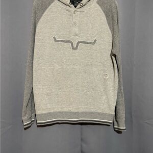 Kimes Ranch Gray Sweatshirt with Stylish Contrast Design